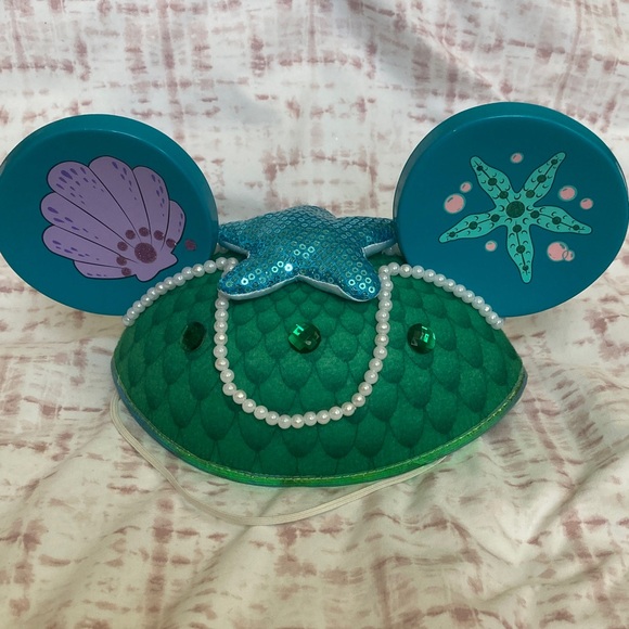 Disney Ear Shell Disney | Other | Disneys The Little Mermaid Mickey Ears Hat Ariel ...